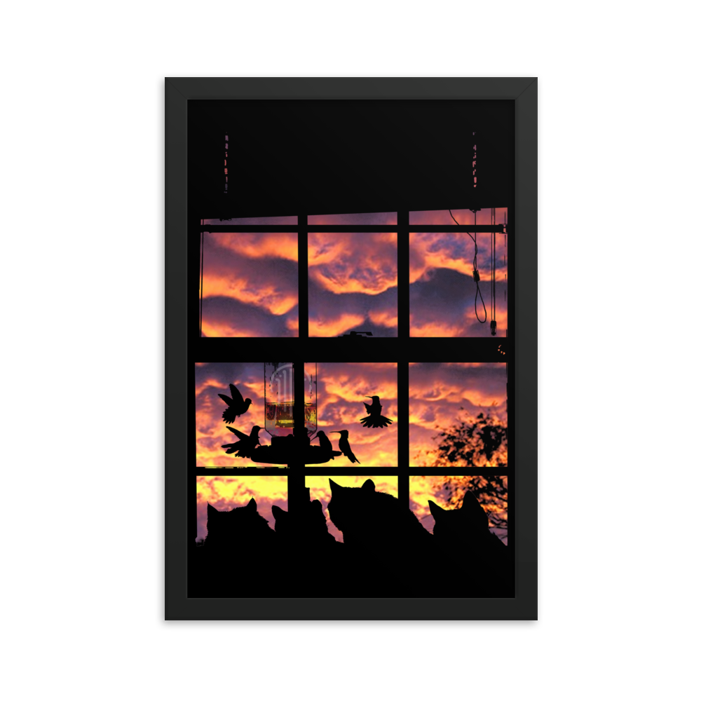 Neighbourhood Watch Matte Framed Print