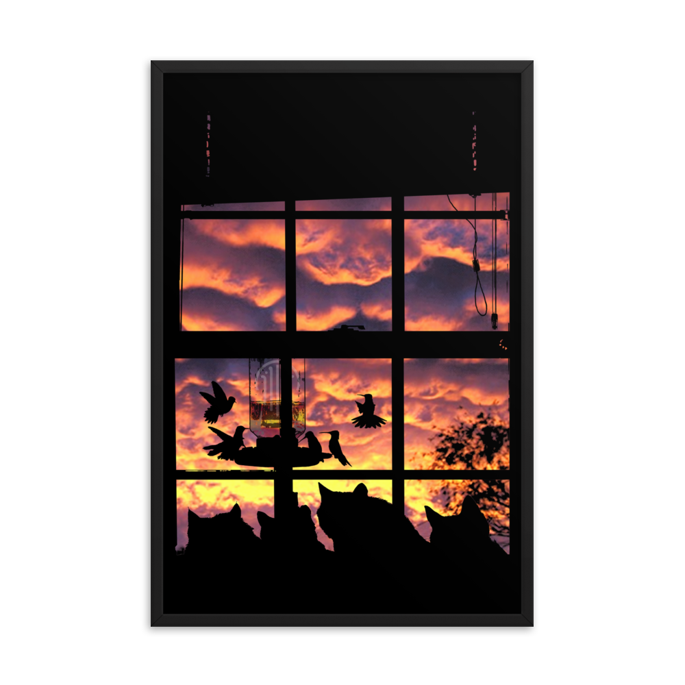 Neighbourhood Watch Matte Framed Print