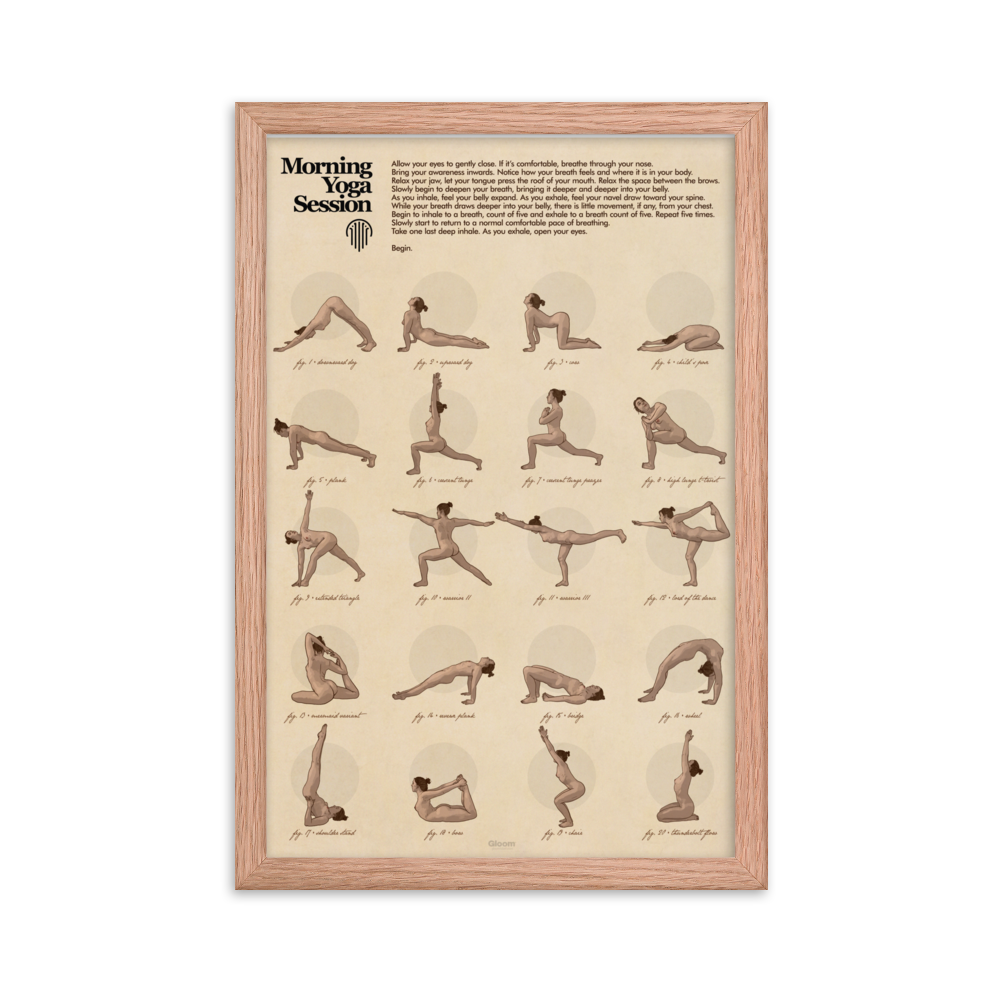 Yoga Matte Framed Print
