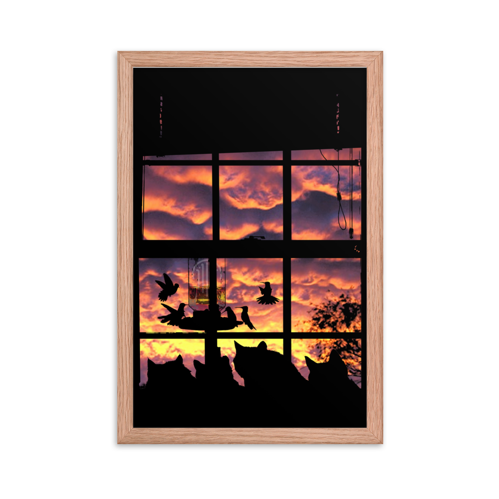 Neighbourhood Watch Matte Framed Print