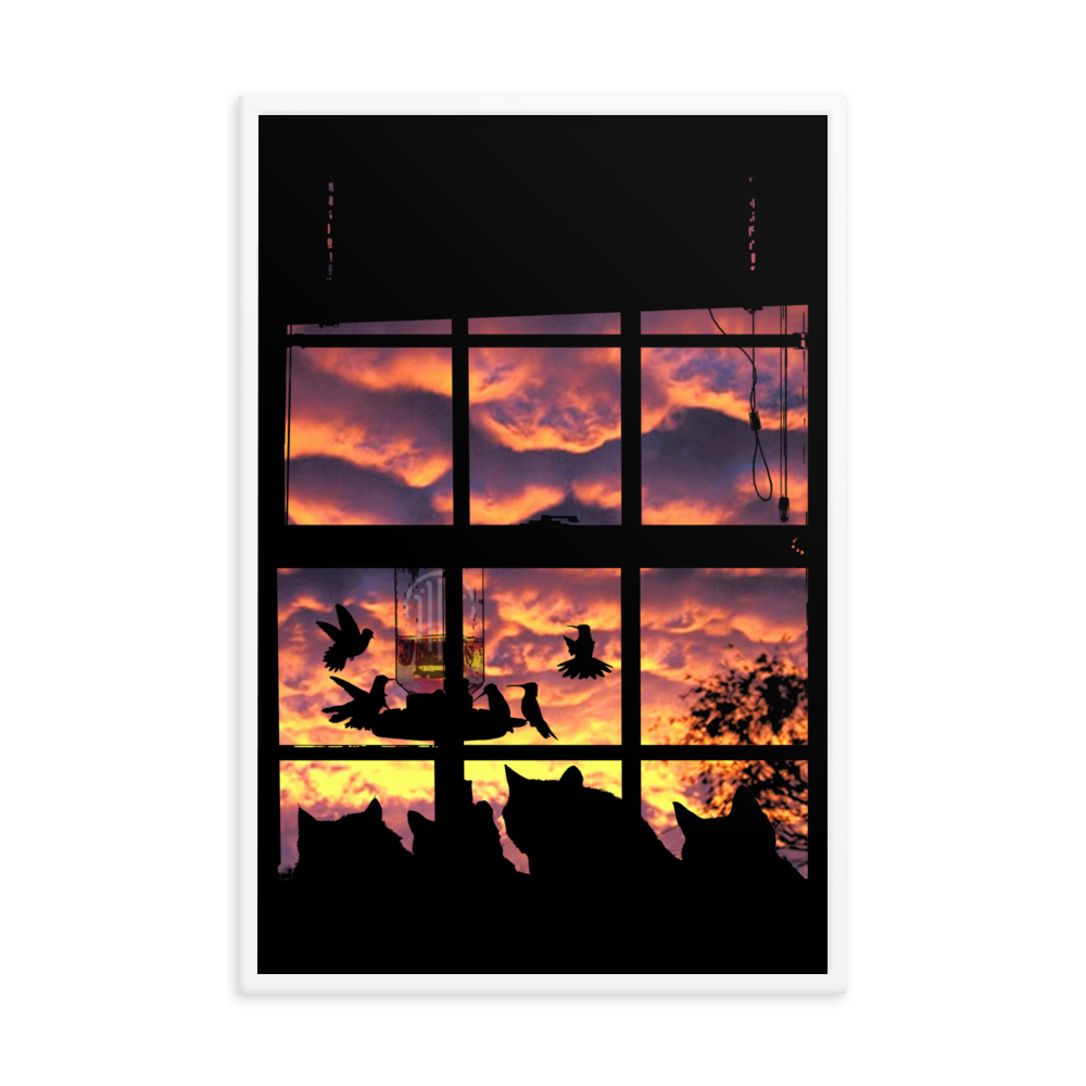 Neighbourhood Watch Matte Framed Print