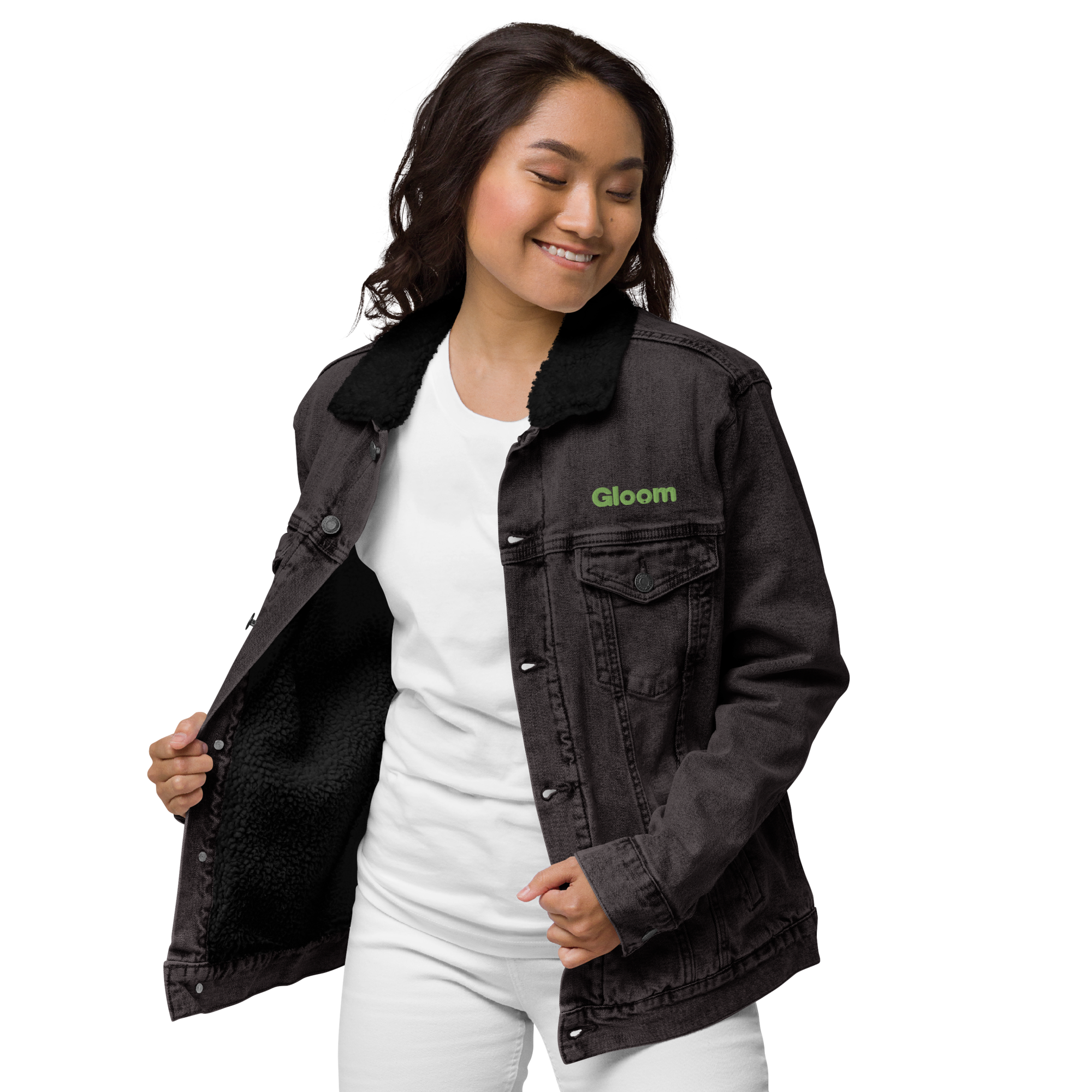 Low Key Denim Sherpa Jacket