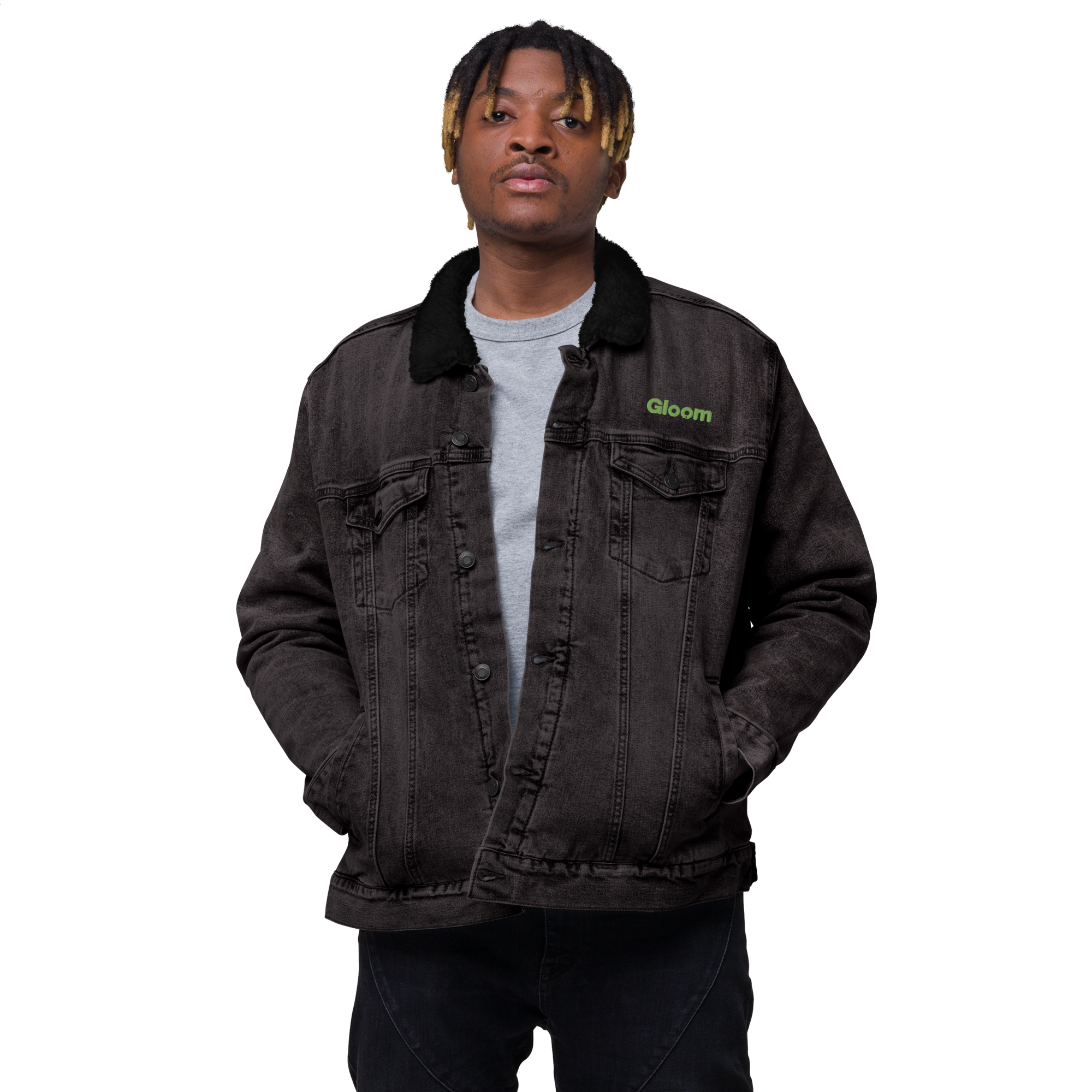 Low Key Denim Sherpa Jacket
